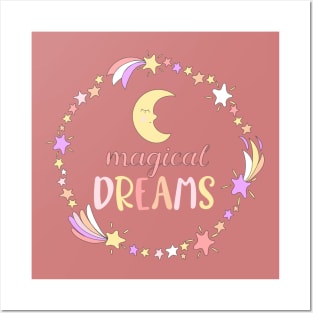 Cute Stars Magic Dreams Posters and Art